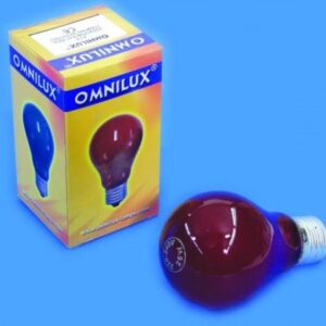 Glühlampe - Omnilux A19 - E27 - 25W - Rot