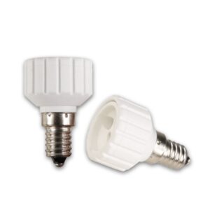 Lampensockel Adapter für Leuchtmittel - Porzellan - max 100W - E14 ...