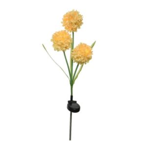 LED Solar Gartenstecker Blume - warmweiße LED - H: 70cm - Lichtsens...