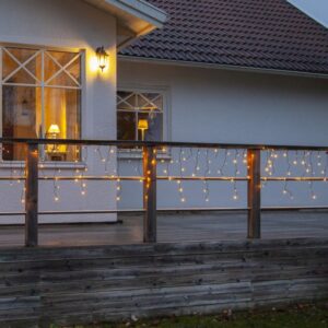 LED Lichtvorhang - Eisregen - GOLDEN LED Serie - 240 ultra warmweiß...