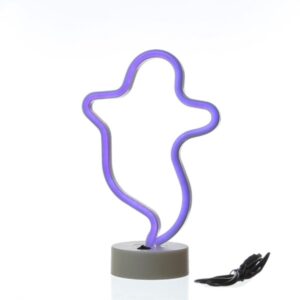 LED NEON Figur GESPENST - Neonlicht - H: 29cm - Batterie oder USB B...
