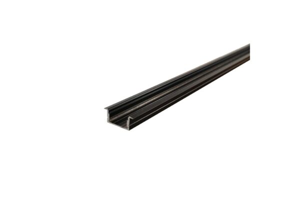 2 Meter Alu Profil Einbau 20mm Serie Eco Plus schwarz