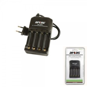 Batterie Ladegerät ARCAS "ARC-2009" - bis zu 4 Zellen AA oder AAA -...