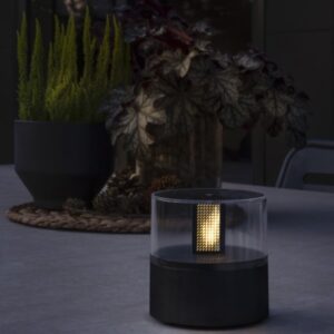 LED Dekoleuchte FLAMME - warmweiße LED - Flammeneffekt - H: 10cm - ...