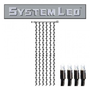 System LED Black | Lichtvorhang | koppelbar | exkl. Trafo | 1.00m x...