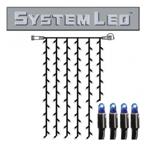 System LED Black | Lichtvorhang | koppelbar | exkl. Trafo | 1.00m x...