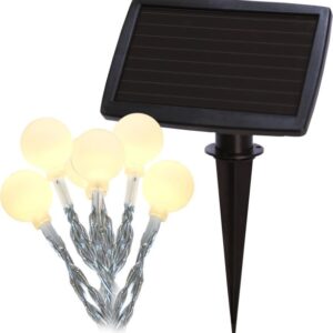 LED Solar Lichterkette Globini - 20 warmweiße LED - L: 4