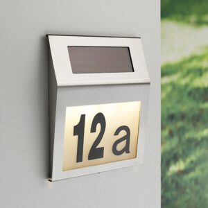 Solar Hausnummer Edelstahl "MODENA" - inkl Buchstaben und Zahlen - ...