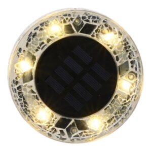 LED Solar Wegleuchte - Bodenleuchte mit Erdspieß - Mosaikoptik - D:...