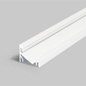 2 Meter LED Profil Corner 30 Grad weiss lackiert ohne Abdeckung 14mm Serie L