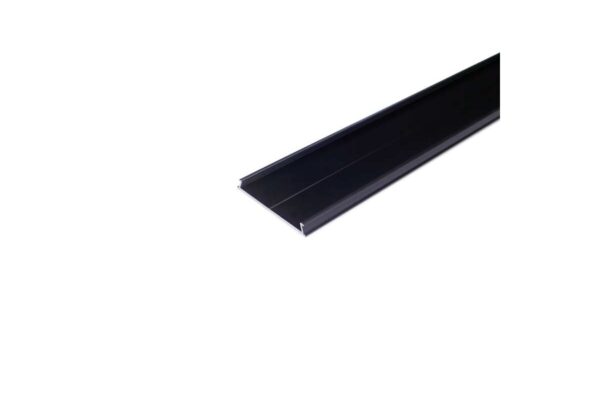 4 Meter Alu Abdeckplatte zu Aufputz XL 50mm schwarz eloxiert
