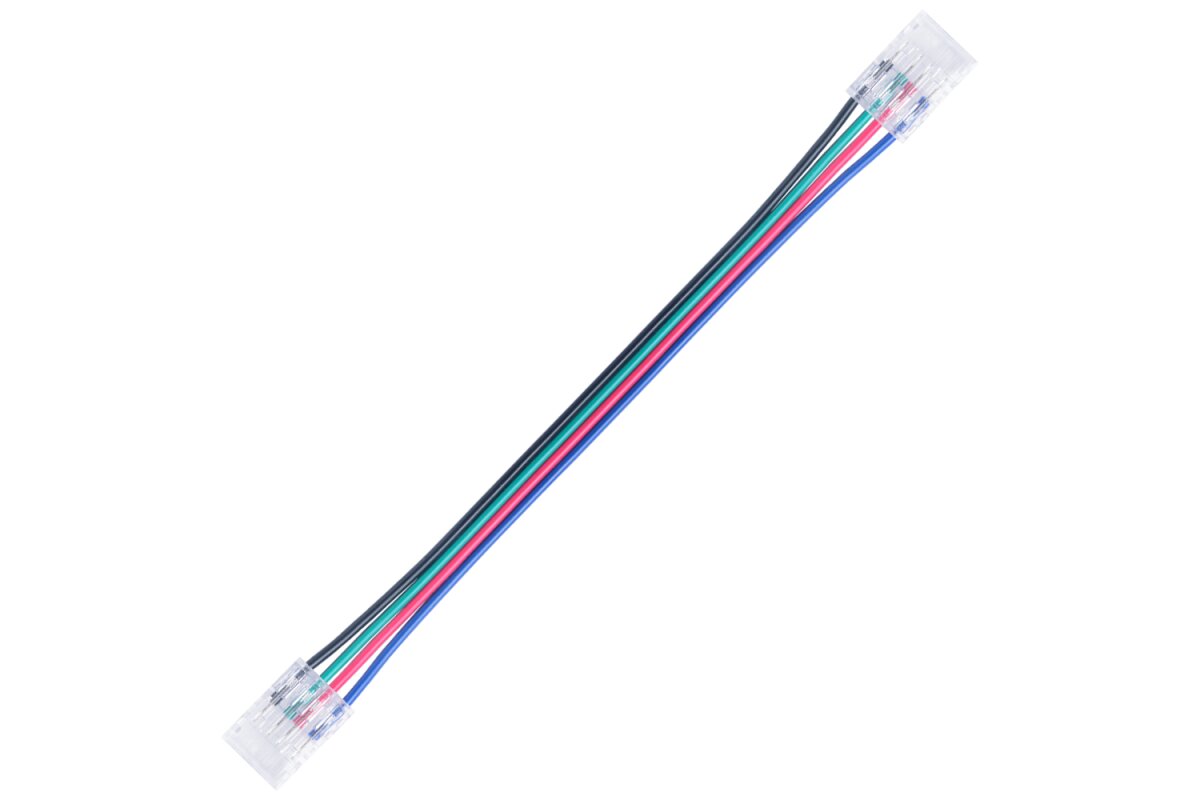 LED Verbinder mit Kabel für 10mm RGB LED Streifen 4 POL