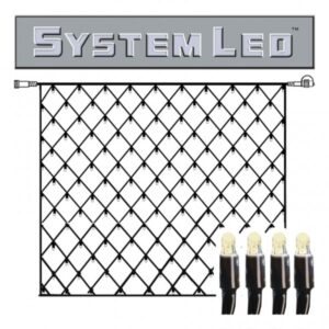 System LED Black | Lichtnetz | koppelbar | exkl. Trafo | 3.00m x 3....