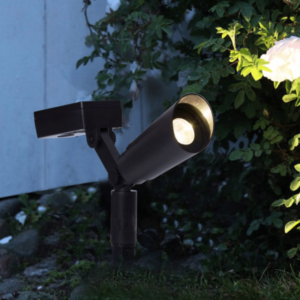 LED Gartenspieß mit Solarfeld - 2er Set - Dämmerungssensor - 20cm -...