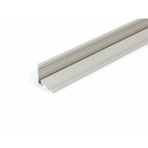 2 Meter LED Aluleiste Corner 30 - 60 Grad Serie ECO Silber