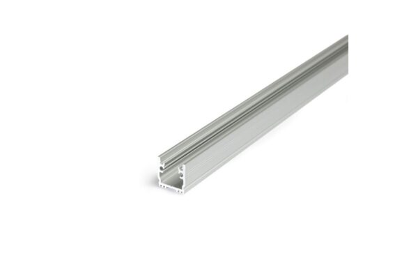 2 Meter LED Fußbodenprofil 12mm natureloxiert ohne Abdeckung