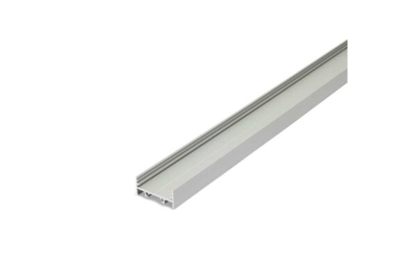 2 Meter LED Alu Profil Aufbau breit 01 Silber eloxiert 30mm Serie Varia