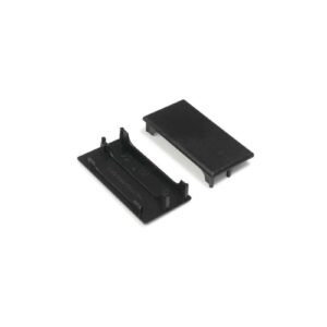 Endkappen 2er Set für Aufputz XL 50mm schwarz