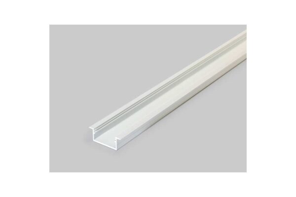 2 Meter LED Alu Profil Einbau breit 06 weiß lackiert 30mm Serie Varia