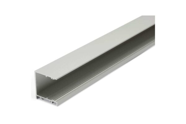 4 Meter LED Alu Profil Aufbau breit 03 Silber eloxiert 30mm Serie Varia