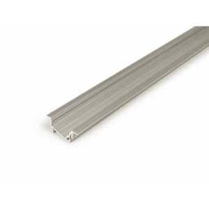 2 Meter LED Profil Einbau 15 Grad natureloxiert ohne Abdeckung 14mm Serie L