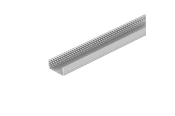 4 Meter LED Alu Profil Aufputz 14mm Serie ECO Silber eloxiert