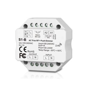 2.4 GHz Universal Unterputz Dimmer 230V Phasen An- oder Abschnitt