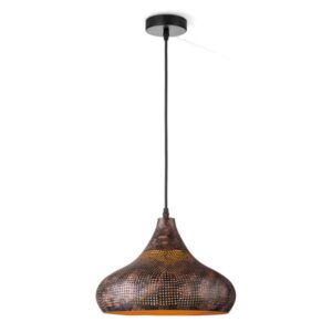 Pendelleuchte RUSTY - 30cm Durchmesser - Rostdesign braun - E27 - 1...