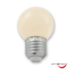 LED Leuchtmittel G45 - warmweiß 2700K - E27 - 1W | SATISFIRE