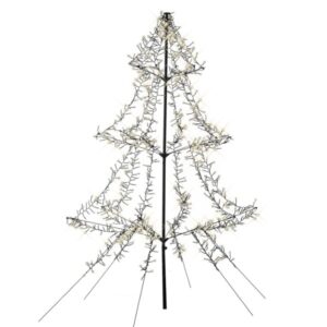 LED Lichterbaum - Weihnachtsbaum - 1200 funkelnde LED - H: 2m - Tim...