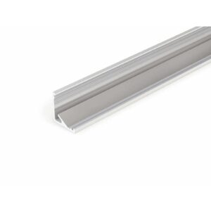 2 Meter LED Aluleiste Corner 30 - 60 Grad Serie ECO Rohaluminium