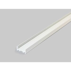 2 Meter LED Alu Profil Aufbau breit 01 weiß lackiert 30mm Serie Varia