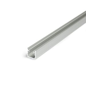 4 Meter LED Fußbodenprofil 12mm natureloxiert ohne Abdeckung