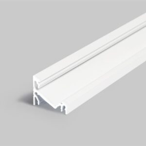 4 Meter LED Profil Corner 30 Grad weiss lackiert ohne Abdeckung 14mm Serie L