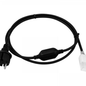 Netzkabel mit Stecker - LED NEON FLEX 230V Slim - IP44 - schwarz