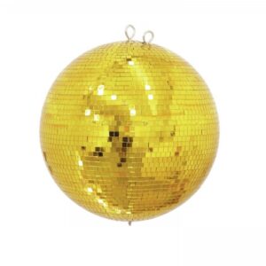 Spiegelkugel 50cm - gold - Safety - Discokugel Echtglas - 10x10mm S...