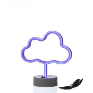 LED NEON Figur WOLKE 7 - Neonlicht - H: 23cm - Batterie oder USB Be...