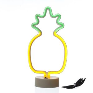 LED NEON Figur ANANAS - Neonlicht - H: 33cm - Batterie oder USB Bet...