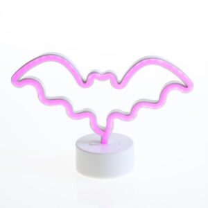 LED NEON Figur FLEDERMAUS - Neonlicht - H: 17cm - Batterie oder USB...