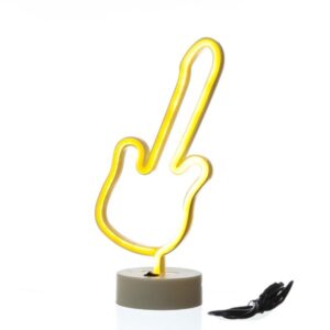 LED NEON Figur GITARRE - Neonlicht - H: 30cm - Batterie oder USB Be...