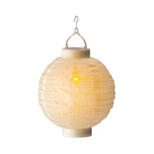 LED Solar Lampion - Flammeneffekt - 12 warmweiße LED - H: 23cm - D:...