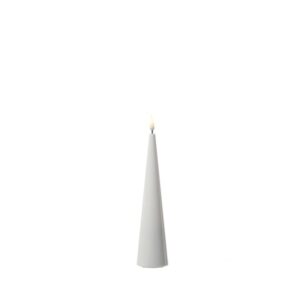 LED Kegelkerze LEA - Echtwachs - realistische 3D Flamme - H: 20cm -...