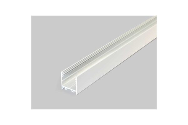 2 Meter LED Alu Profil Aufbau breit 02 weiß lackiert 30mm Serie Varia