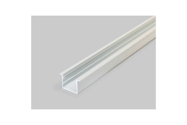 2 Meter LED Alu Profil Einbau breit 07 weiß lackiert 30mm Serie Varia