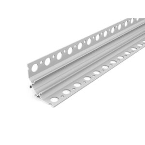 3 Meter LED Profil Fliesen 90° natureloxiert silber ohne Abdeckung 12mm Serie M